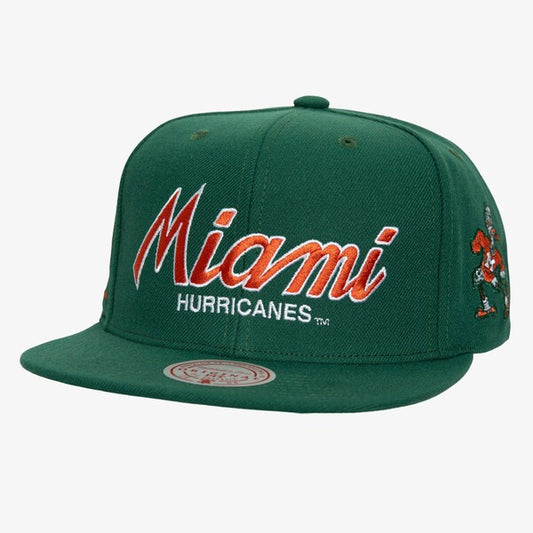 MITCHELL AND NESS MIAMI HURRICANES HATS by Mitchell and Ness
