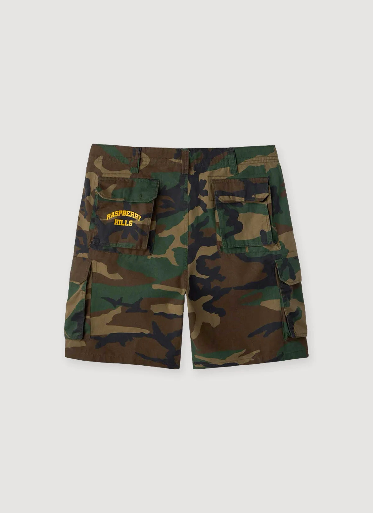 GV GALLERY RASBERRY HILLS CAMO SHORTS by GV Gallery