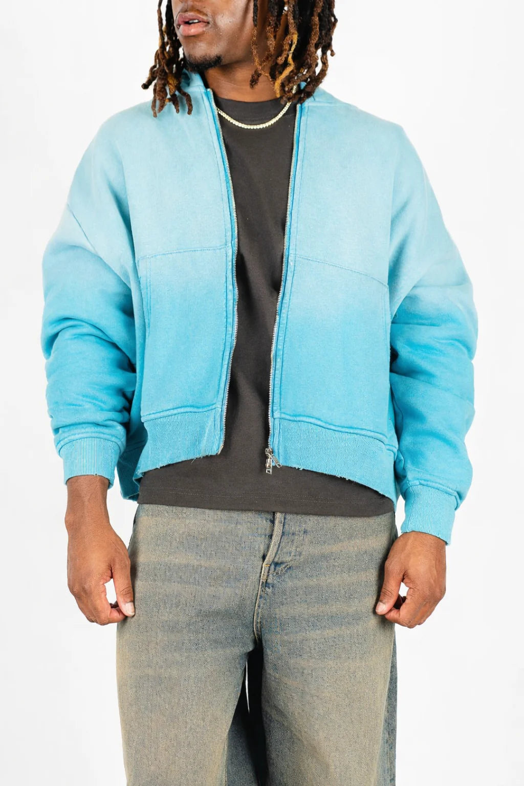 DAY1INE WASHED ZIPUP HOODIE by DAY1NE
