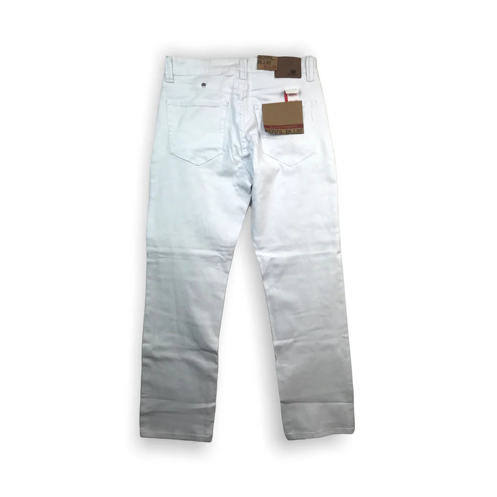 ROYAL BLUE BIGMENS RELAXED STRAIGHT STRETCH JEANS by Royal Blue