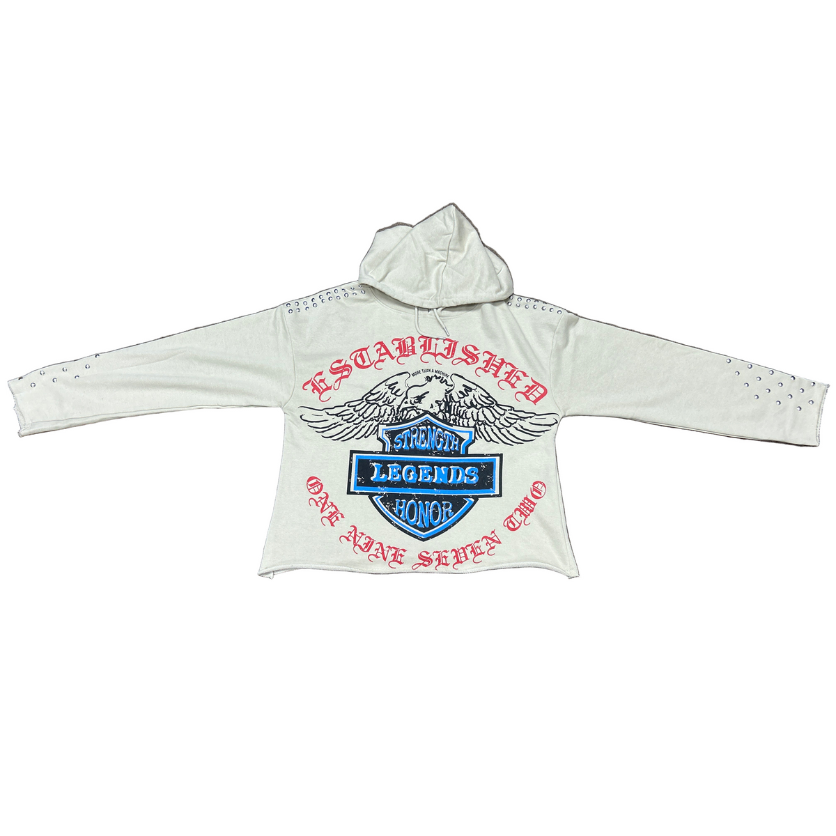FWRD ESTABLISHED STUDDED FRENCH HOODIE by FWRD