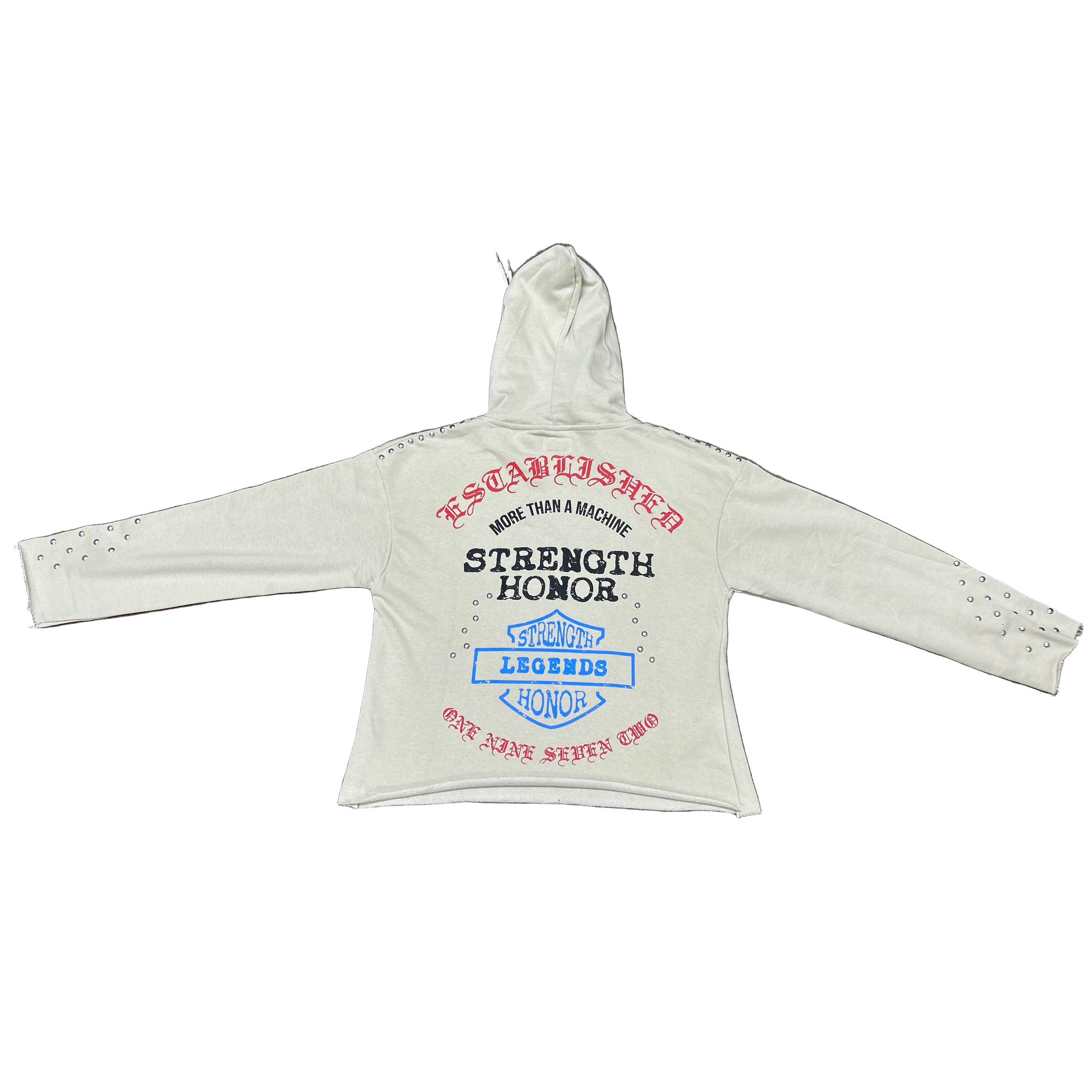 FWRD ESTABLISHED STUDDED FRENCH HOODIE