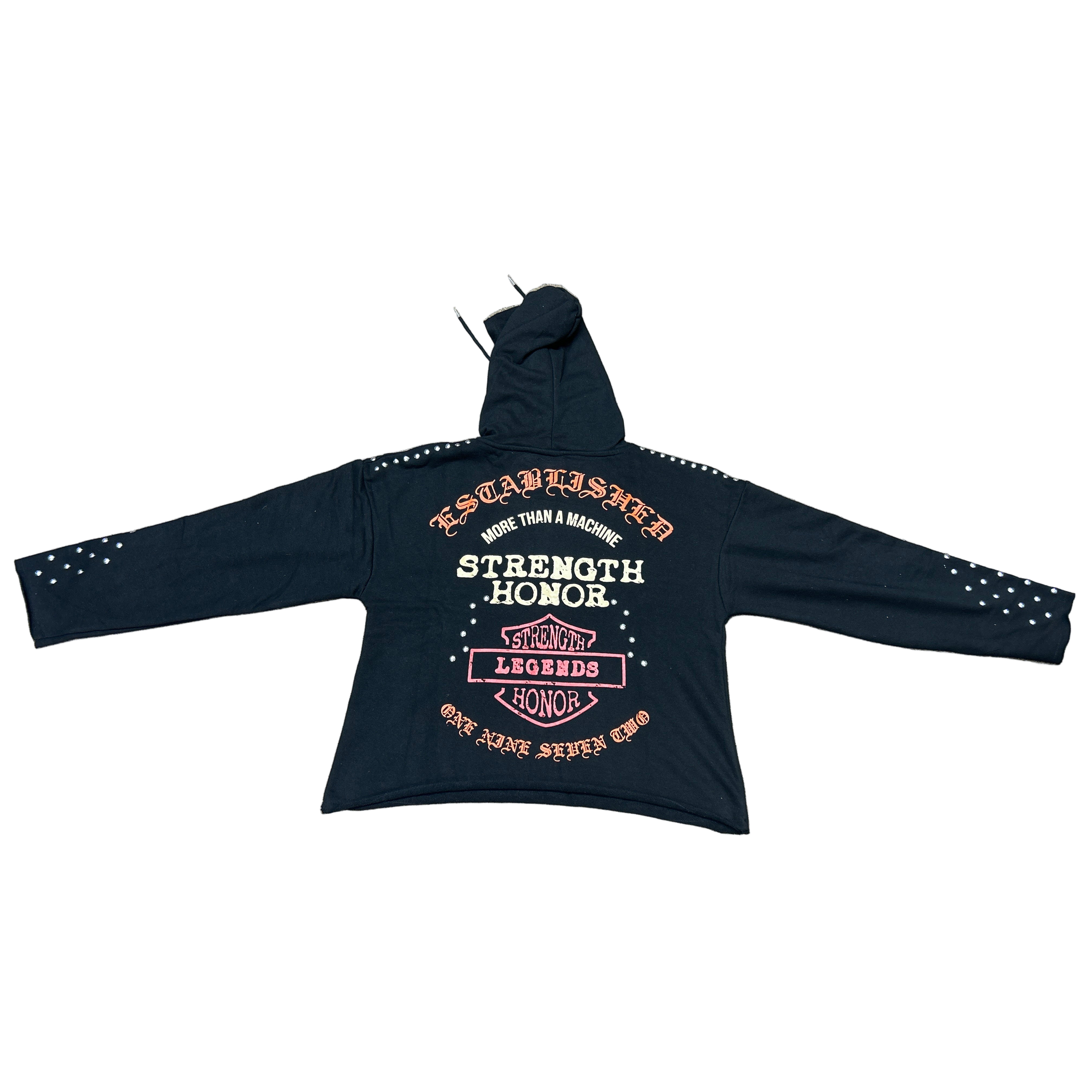 FWRD ESTABLISHED STUDDED FRENCH HOODIE