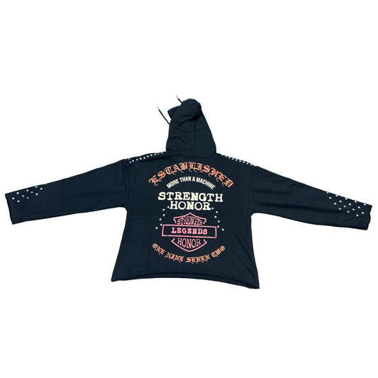 FWRD ESTABLISHED STUDDED FRENCH HOODIE by FWRD