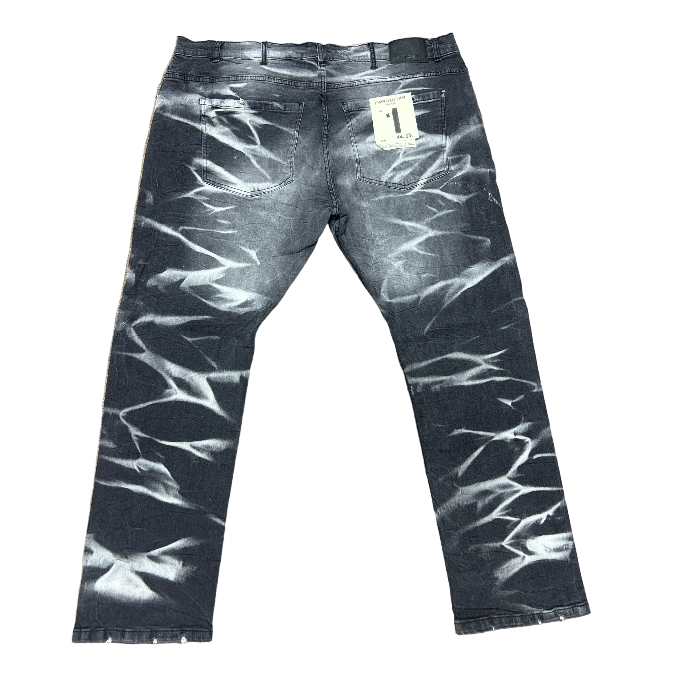 FWRD CRYSTAL CROSS DENIM