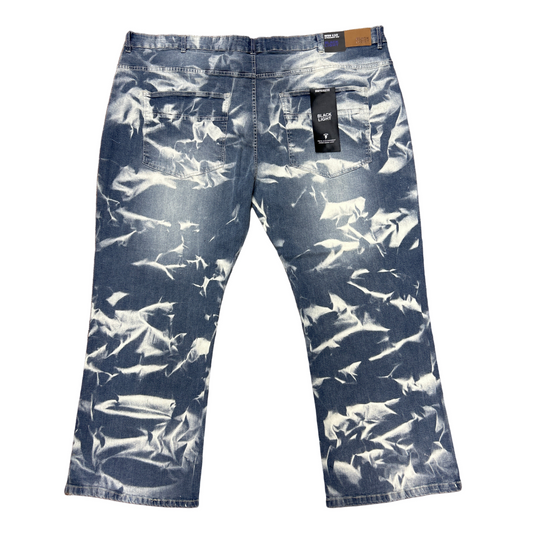 BLACK LIGHT RIPPED WAVY DENIM by Black Light