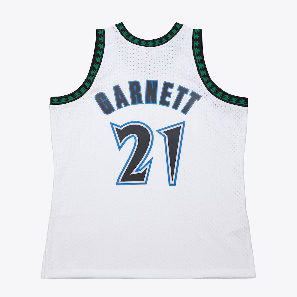 MITCHELL AND NESS NBA WHITE MINNESOTA TIMBERWOLVES 2003 KEVIN GARNETT JERSEY by Mitchell and Ness