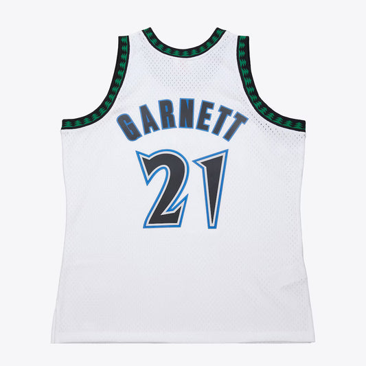 MITCHELL AND NESS NBA WHITE MINNESOTA TIMBERWOLVES 2003 KEVIN GARNETT JERSEY by Mitchell and Ness