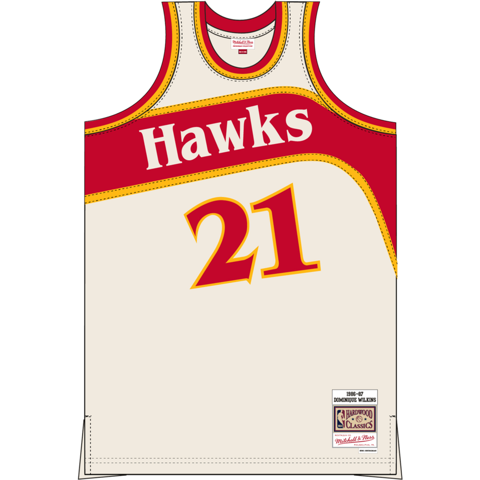 MITCHELL AND NESS HAWKS 1986 DOMINIQUE WILKINS