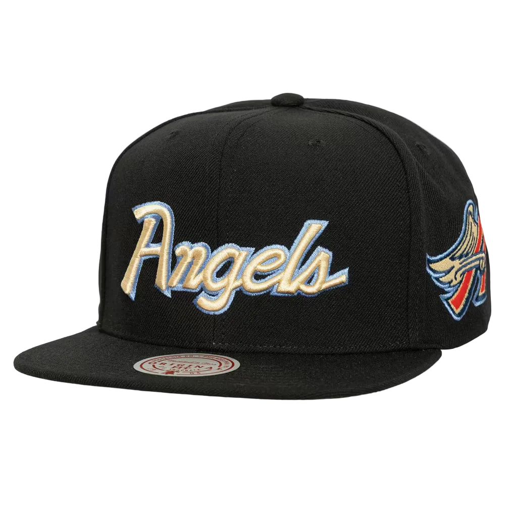 MITCHELL & NESS ANGELS CREAM SCRIPT SNAPBACK by Mitchell and Ness