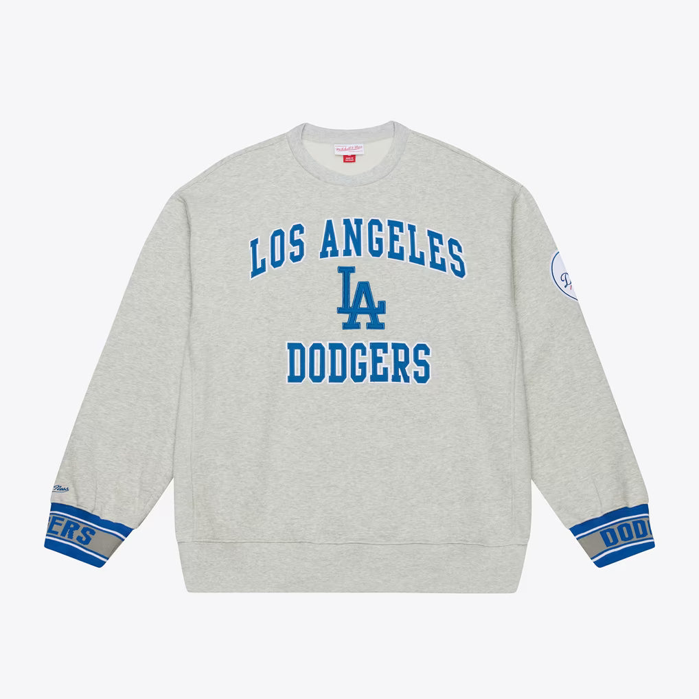 Mitchell & Ness Heather Gray Team Celebration Fleece Sweatshirt by Mitchell and Ness