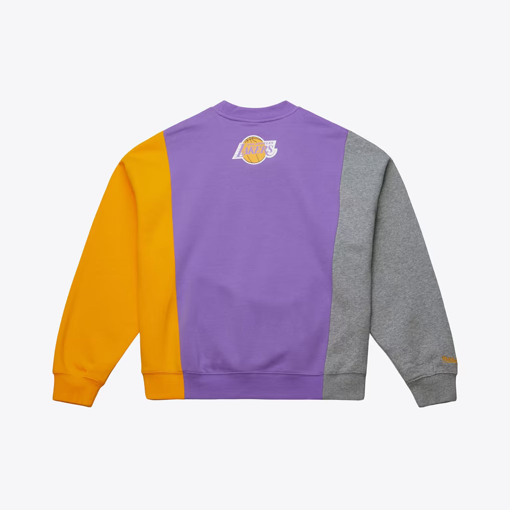 MITCHELL & NESS NBA SPLIT 3 CREWNECK SWEATER by Mitchell and Ness