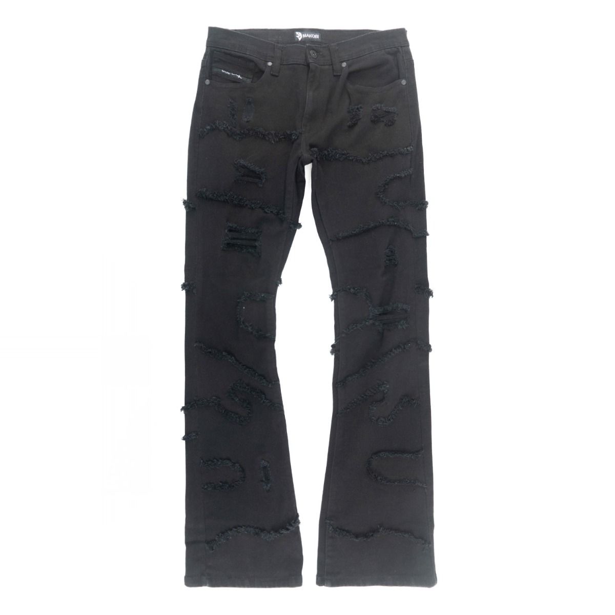 MAKOBI PASTONI STACKED JEANS by MAKOBI