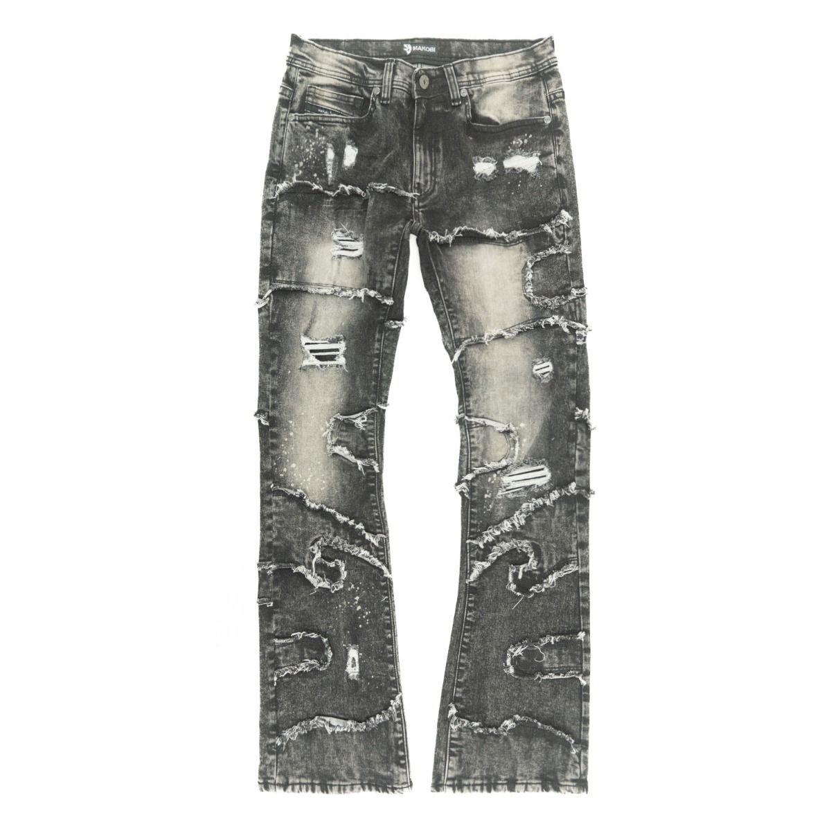 MAKOBI PASTONI STACKED JEANS by MAKOBI