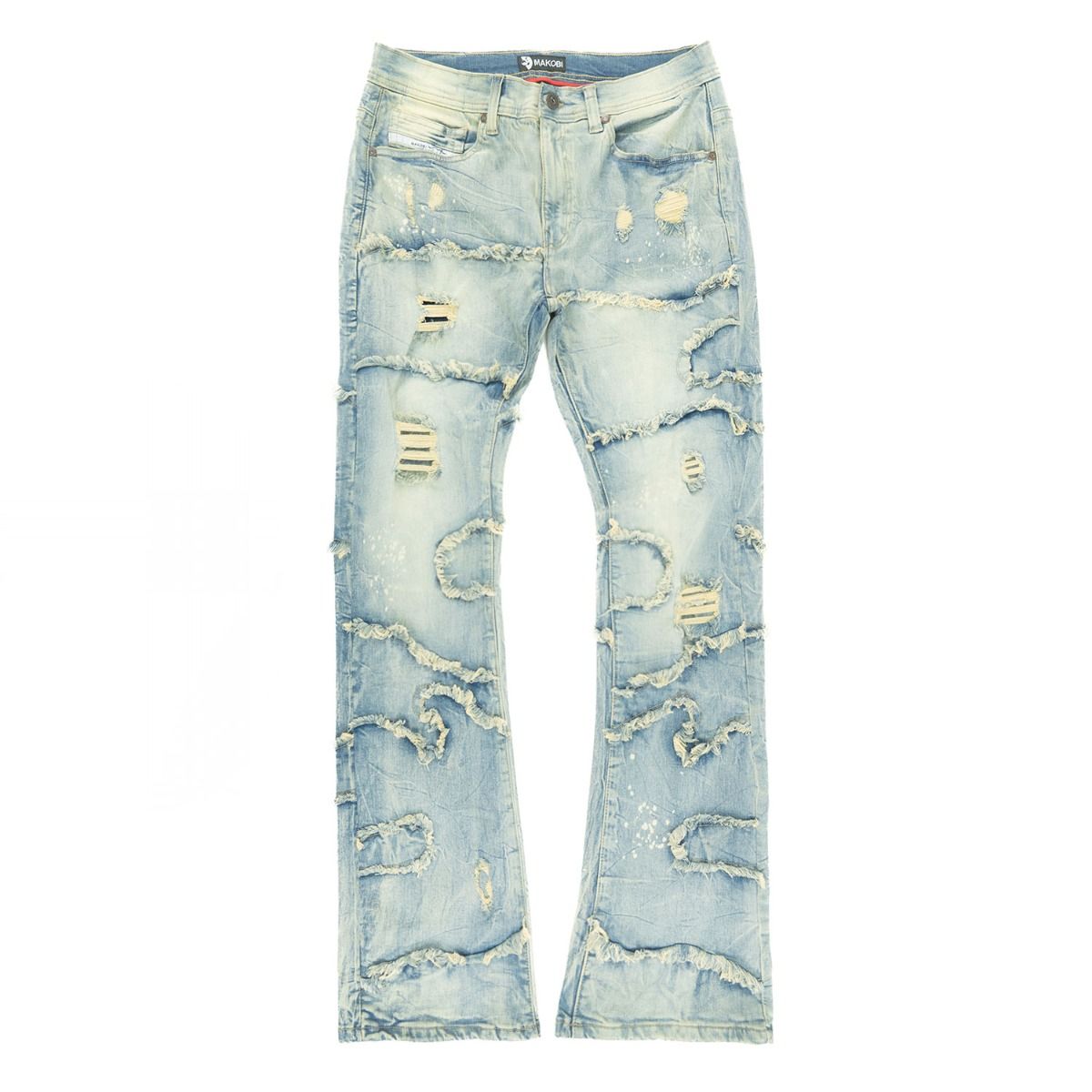 MAKOBI PASTONI STACKED JEANS by MAKOBI