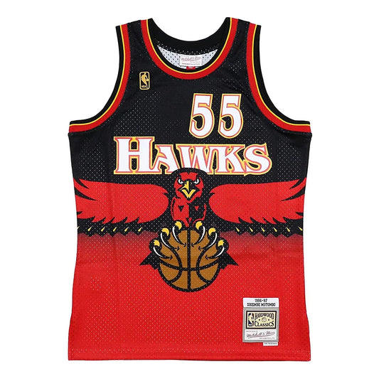 MITCHELL AND NESS NBA SWINGMAN ROAD JERSEY ATLANTA HAWKS 1996 DIKEMBE MUTOMBO by Mitchell and Ness
