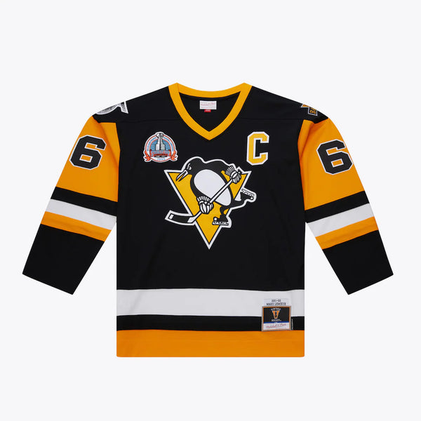 MITCHELL AND NESS NHL DARK PITTSBURG PENGUINS 1991 MARIO LEMIEUX JERSEY by Mitchell and Ness