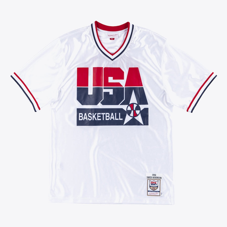 MITCHELL AND NESS TEAM USA 1992 SHOOTING SHIRT