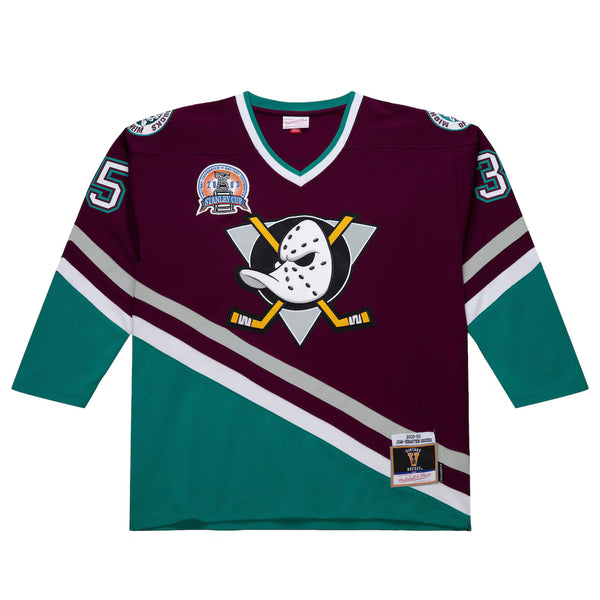 MITCHELL AND NESS NHL DARK ANAHEIM DUCKS 2002 J-S GIGUERE JERSYE by Mitchell and Ness