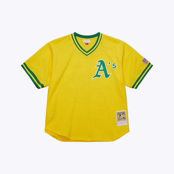 MITCHELL AND NESS AUTHENTIC OAKLAND ATHLETICS 1990 MARK MCGWIRE BP JERSEY by Mitchell and Ness