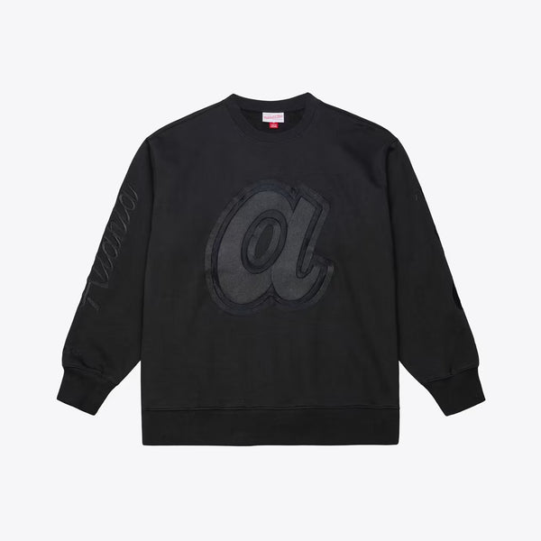 MITCHELL & NESS MLB ATLANTA BRAVES PHANTOM FLEECE CREWNECK SWEATSHIRT by Mitchell and Ness