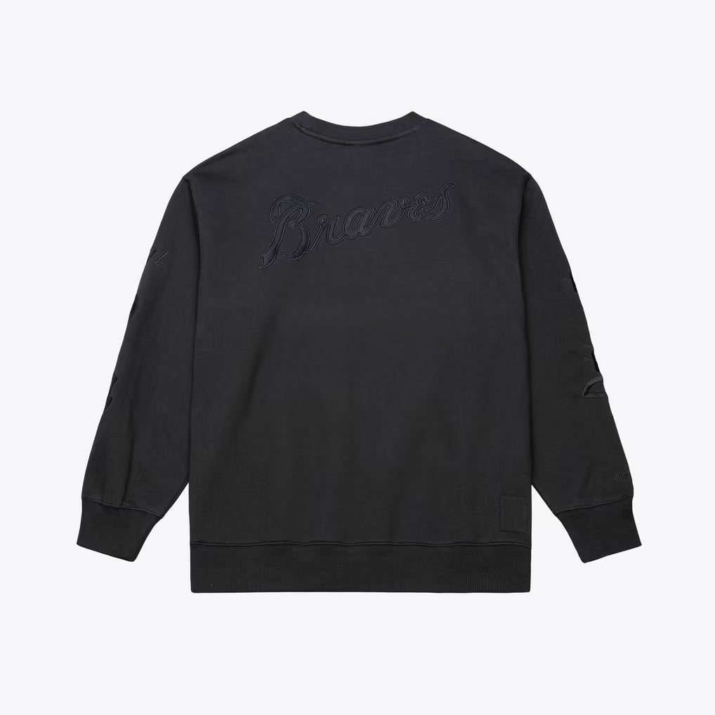 MITCHELL & NESS MLB ATLANTA BRAVES PHANTOM FLEECE CREWNECK SWEATSHIRT by Mitchell and Ness