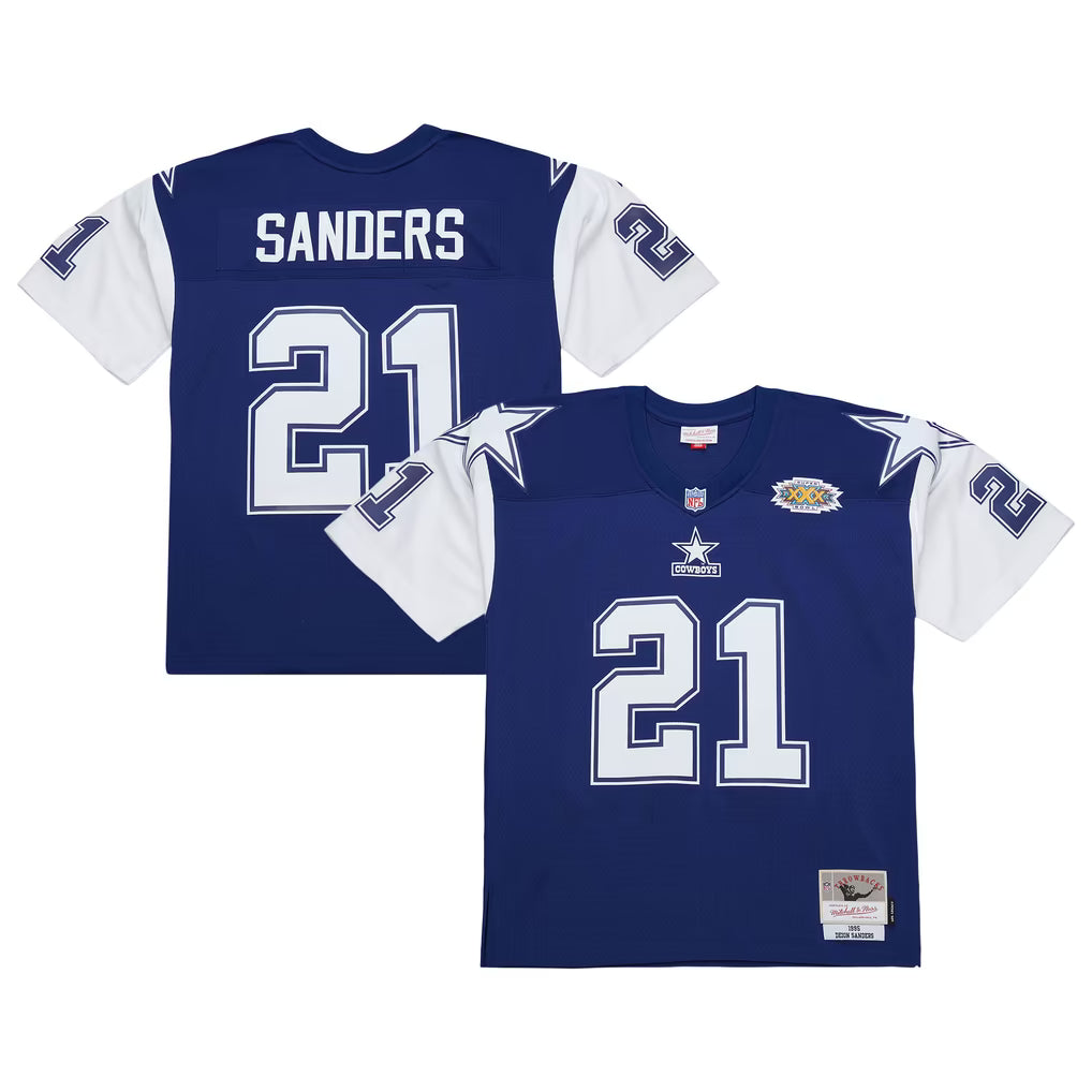MITCHELL & NESS 1995 DEION SANDERS DARK COWBOYS JERSEY by Mitchell and Ness