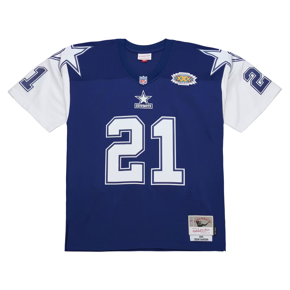 MITCHELL & NESS 1995 DEION SANDERS DARK COWBOYS JERSEY by Mitchell and Ness