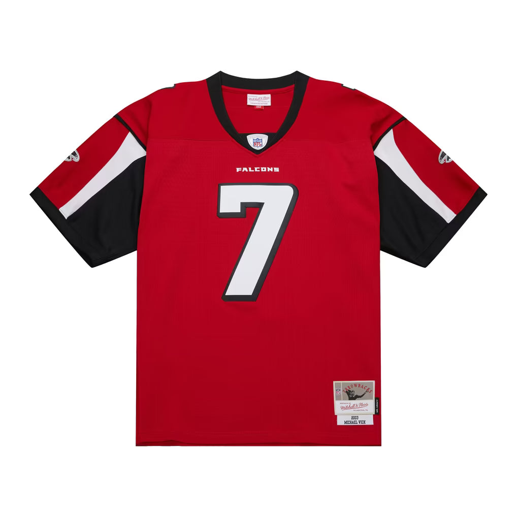 MITCHELL & NESS 2003 MICHAEL VICK SCARLET FALCONS JERSEY by Mitchell and Ness