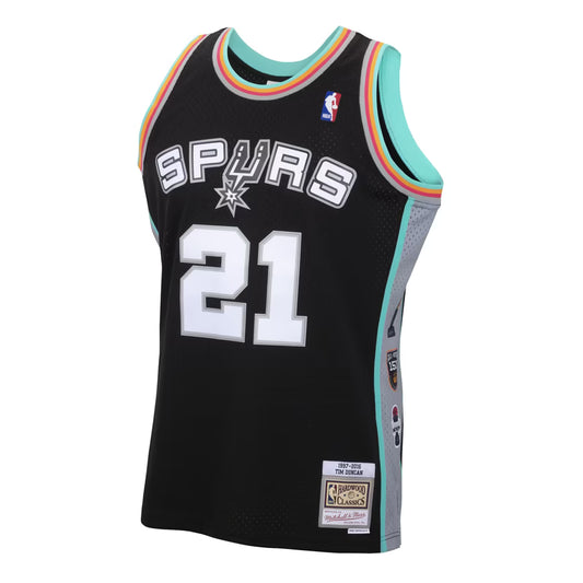 MITCHELL AND NESS NBA SWINGMAN 1997 SAN ANTONIO SPURS TIM DUNCAN JERSEY by Mitchell and Ness