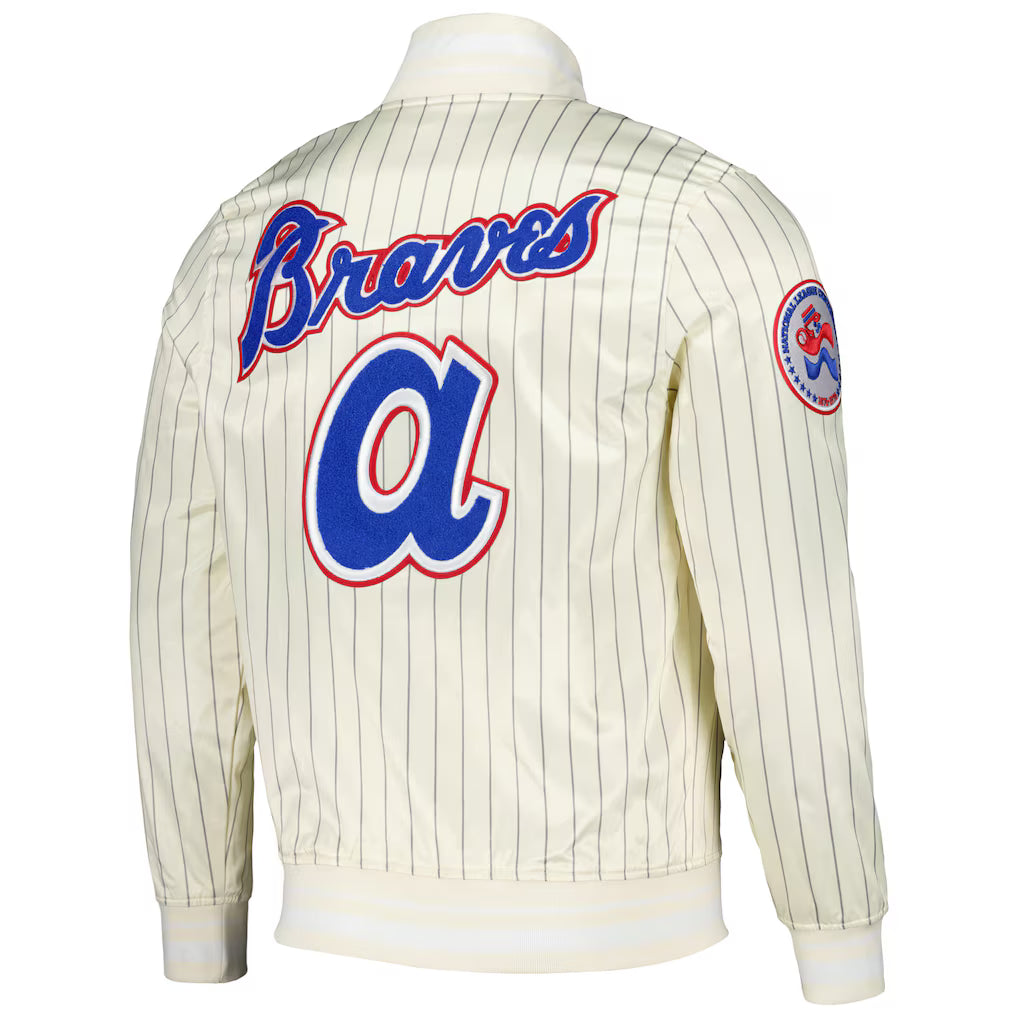 PRO STANDARD ATLANTA BRAVES PINSTRIPE RETRO JACKET by Pro Standard