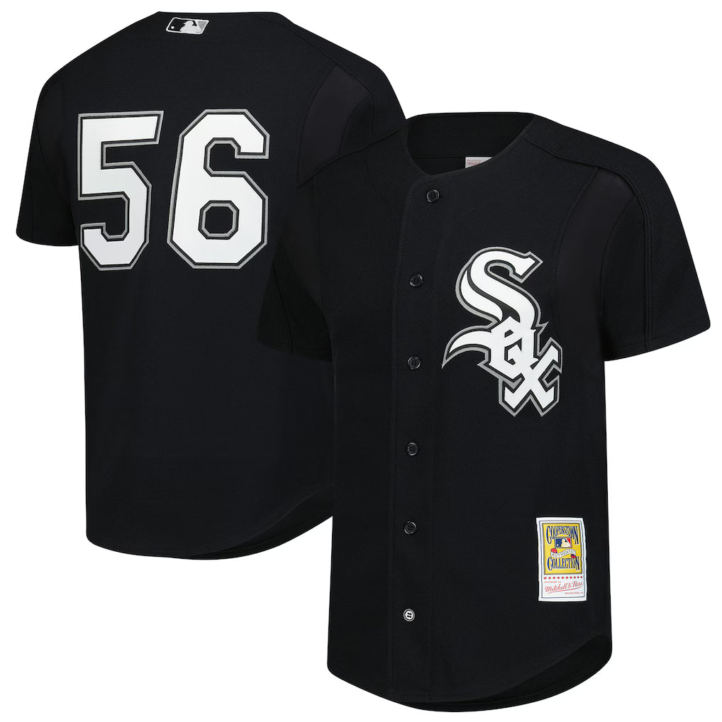 MITCHELL AND NESS MLB CHICAGO WHITE SOX 2005 BLACK BATTING PRACTICE JERSEY MARK BUEHRLE