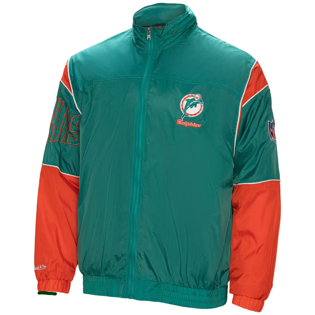 MITCHELL & NESS 1992 MIAMI DOLPHINS SIDELINE JACKET by Mitchell and Ness