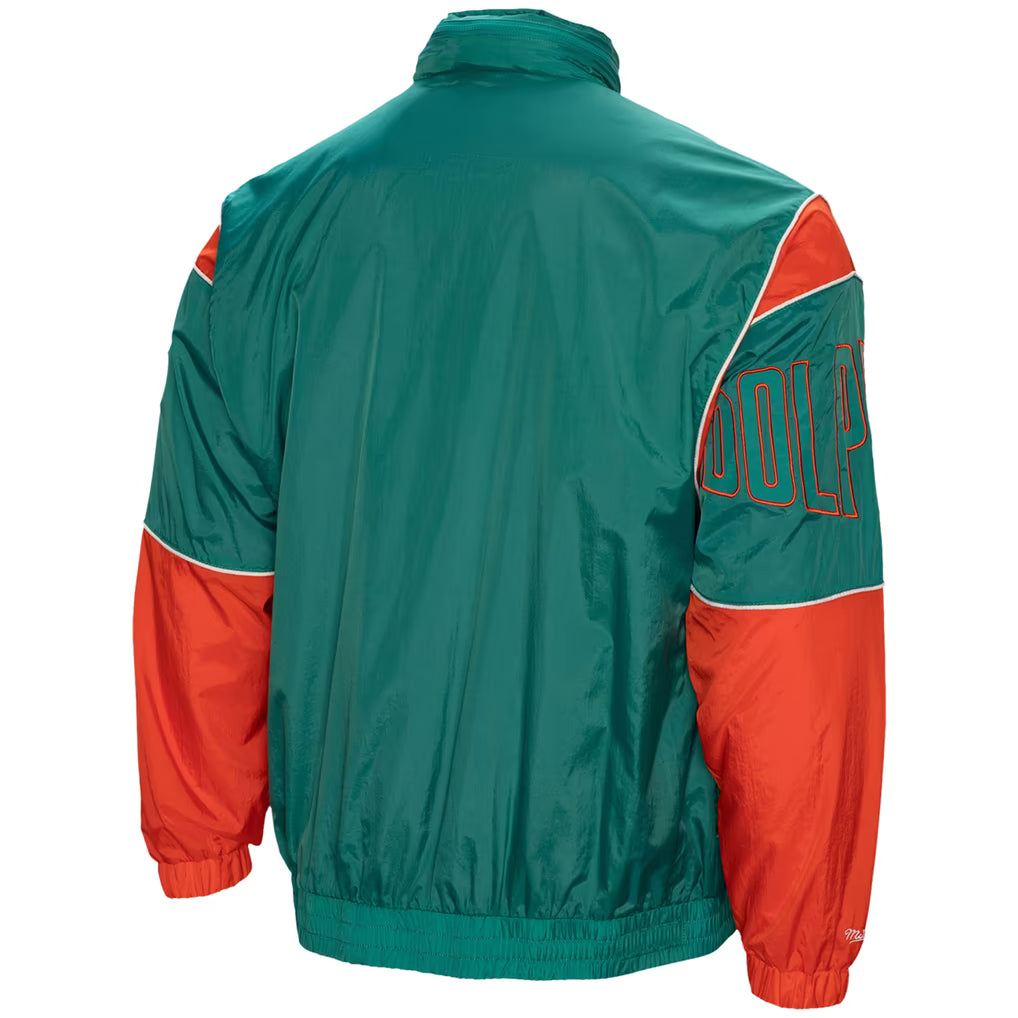 MITCHELL & NESS 1992 MIAMI DOLPHINS SIDELINE JACKET by Mitchell and Ness