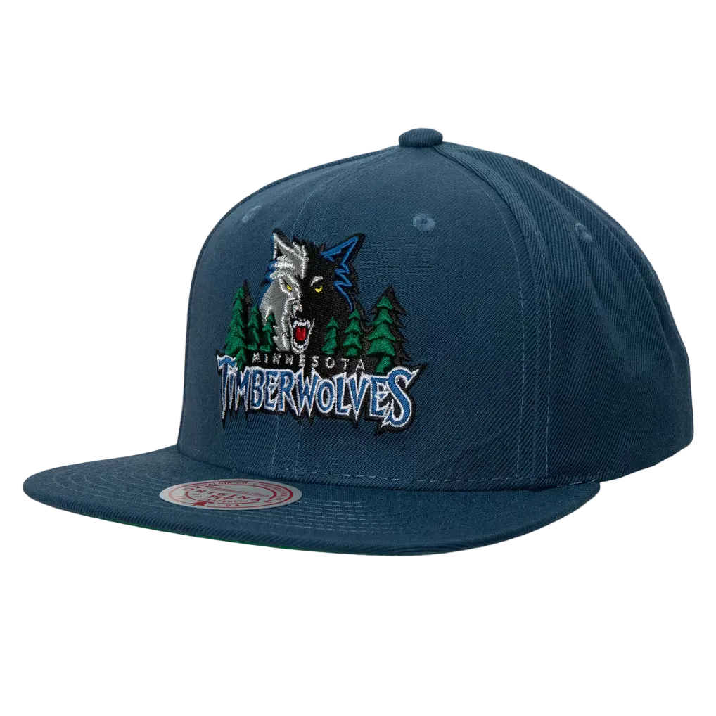 MITCHELL & NESS TIMBERWOLVES TEAM GROUND 2.0 SNAPBACK by Mitchell and Ness