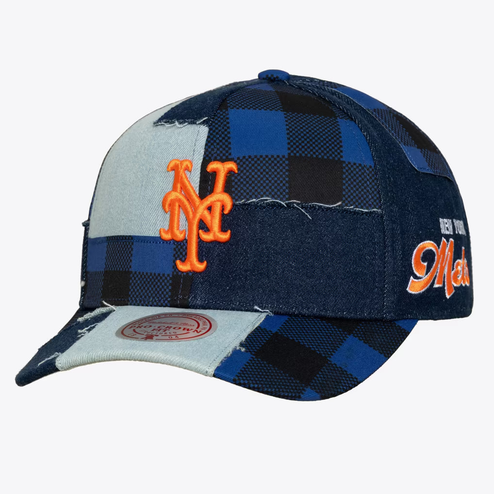 MITCHELL & NESS NEW YORK METS BUFFALO DENIM PRO SNAPBACK by Mitchell and Ness