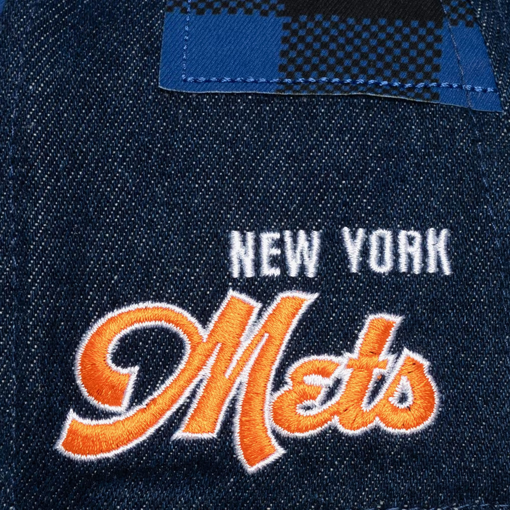 MITCHELL & NESS NEW YORK METS BUFFALO DENIM PRO SNAPBACK by Mitchell and Ness