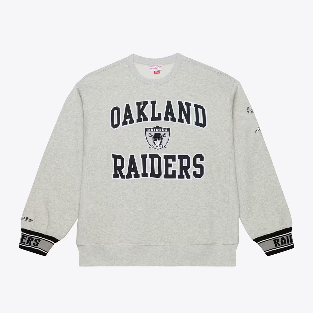 Mitchell & Ness Heather Gray Team Celebration Fleece Sweatshirt by Mitchell and Ness