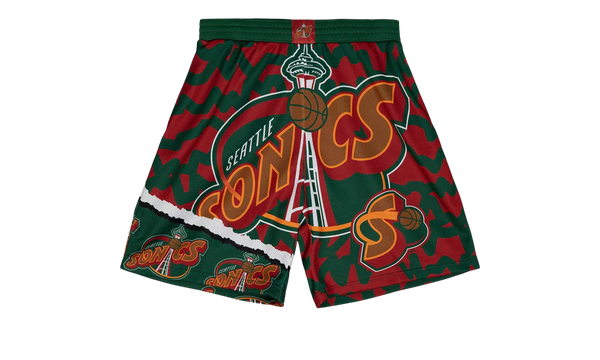 MITCHELL AND NESS NBA JUMBOTRON SUBLIMATED SHORTS SUPERSONICS by Mitchell and Ness