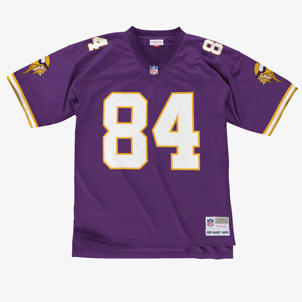 Mitchell and Ness Randy Moss Minnesota Vikings 1998 Purple Jersey