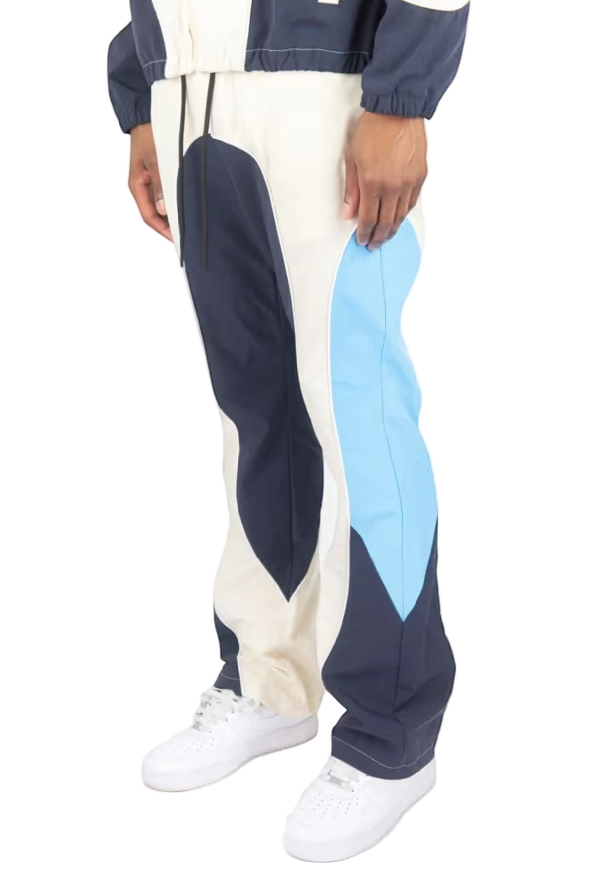 REBEL MINDS NYLON COLORBLOCK PANTS by Rebel Minds