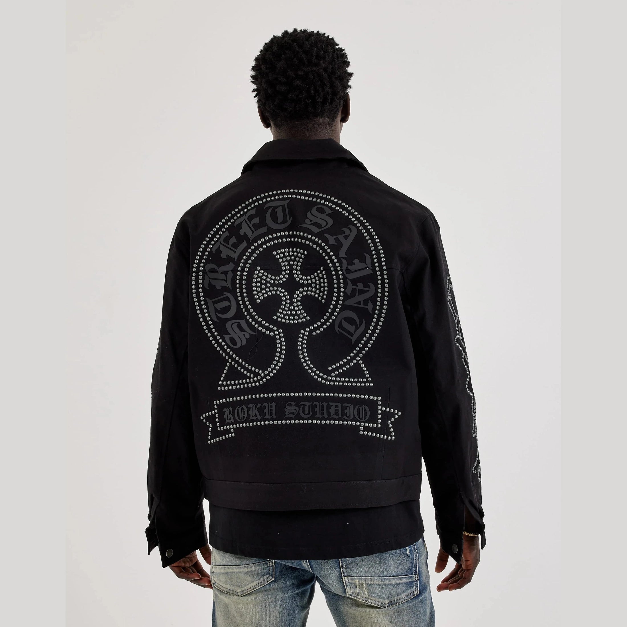 Roku Studio Street Saint Studded Canvas Jacket