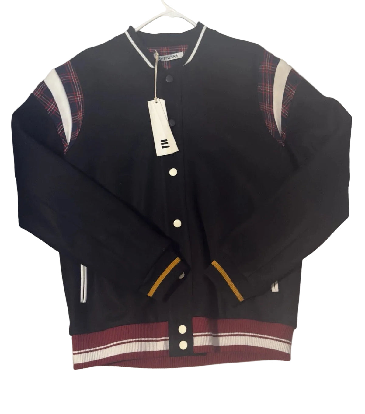 EMBELLISH HOCKNEY VARSITY JACKET by Embellish