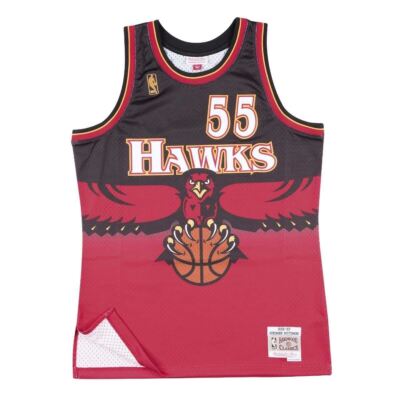 MITCHELL AND NESS NBA SWINGMAN ROAD JERSEY ATLANTA HAWKS 1996 DIKEMBE MUTOMBO