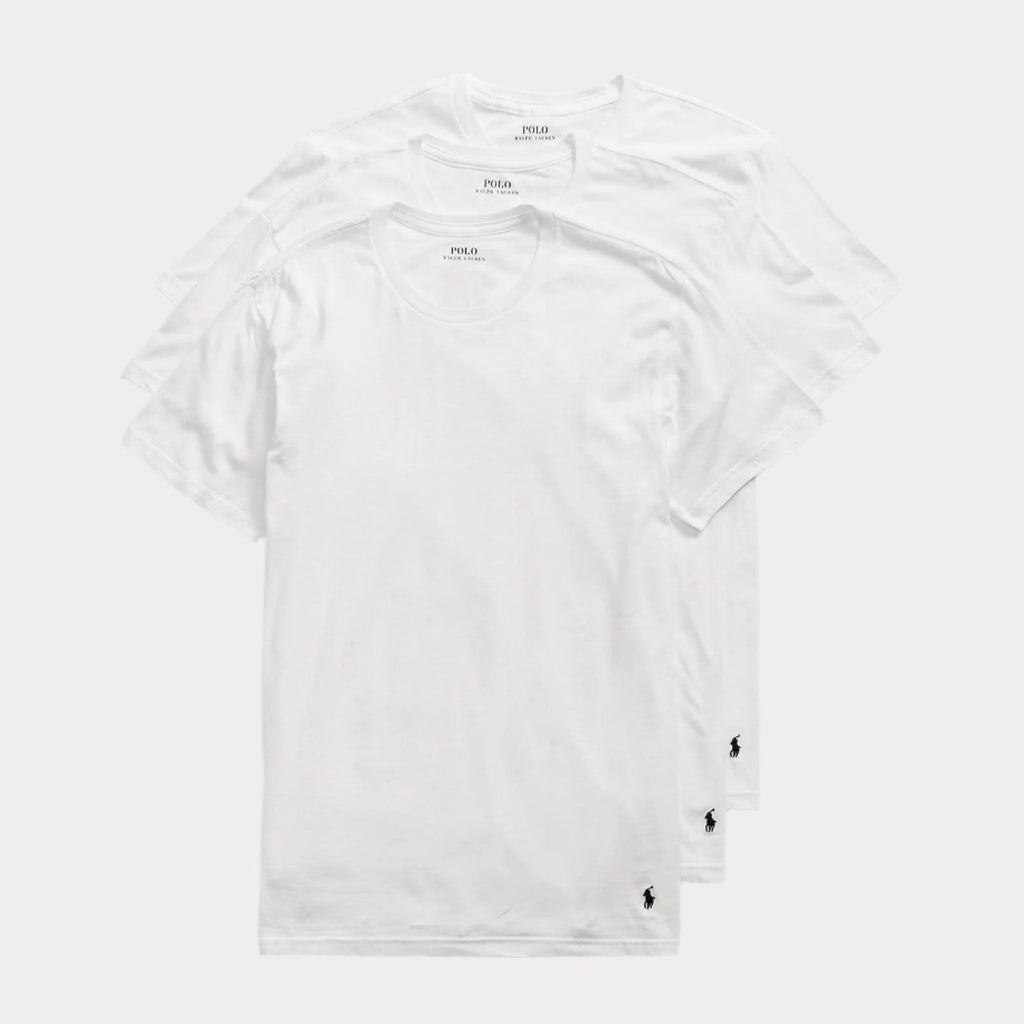 RALPH LAUREN BIG SIZE 3 PACK T-WHITE