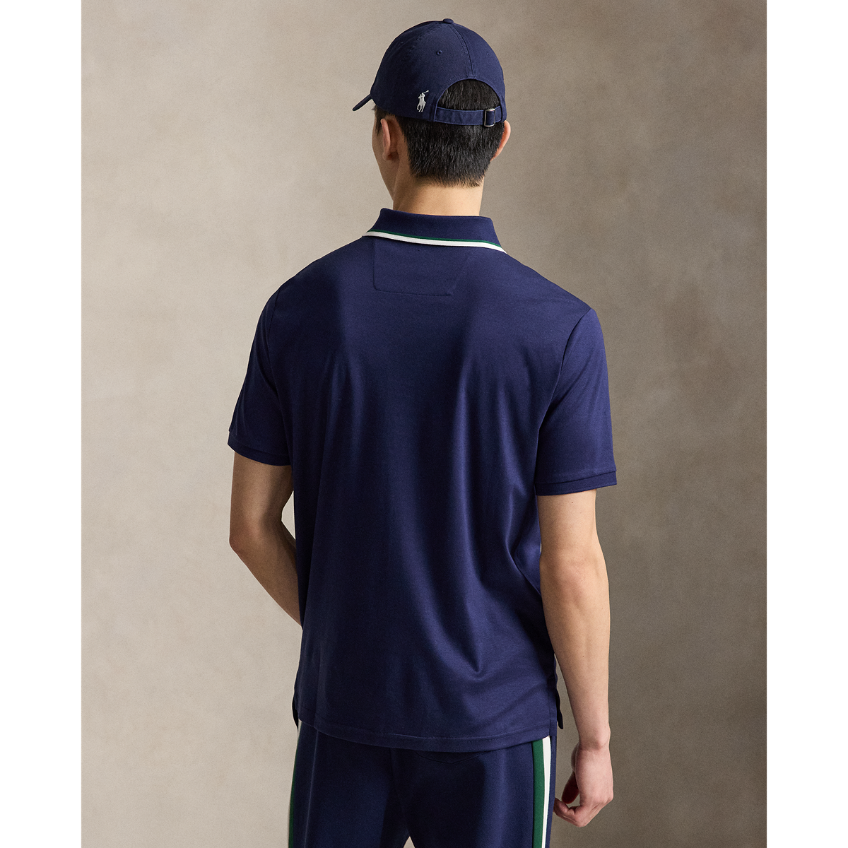 SHORT-SLEEVE HEAVYWEIGHT SOFT TOUCH CHEST STRIPE POLO by Ralph Lauren