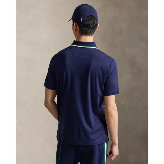 SHORT-SLEEVE HEAVYWEIGHT SOFT TOUCH CHEST STRIPE POLO by Ralph Lauren