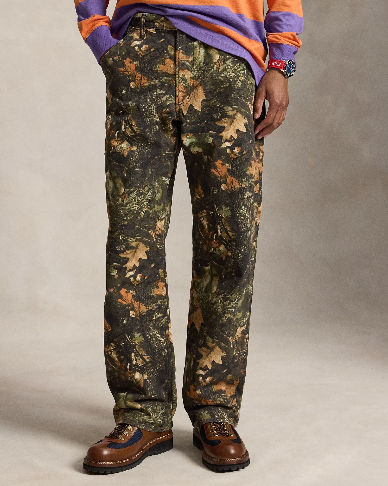 RALPH LAUREN DUNGAREE CANVAS WOVEN PANTS by Ralph Lauren