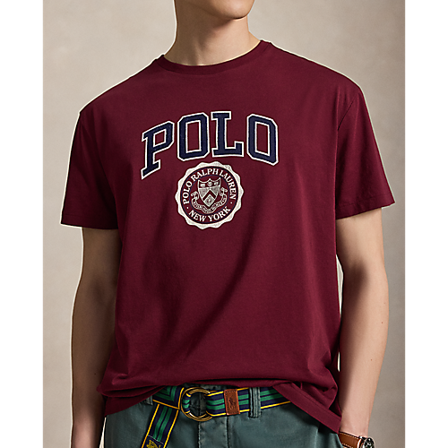 RALPH LAUREN SHORT-SLEEVE KNIT HERITAGE POLO CREST TEE by Ralph Lauren