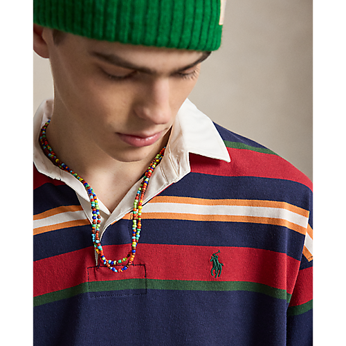 RALPH LAUREN LONG-SLEEVE YARN-DYED COTTON RUGBY POLO by Ralph Lauren